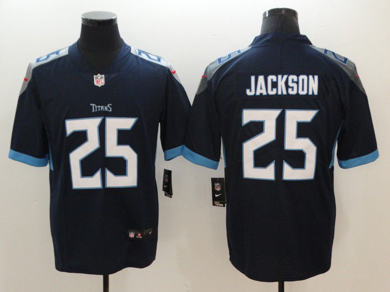 Men Tennessee Titans 25 Jackson Dark Blue Nike Vapor Untouchable Limited NFL Jerseys
